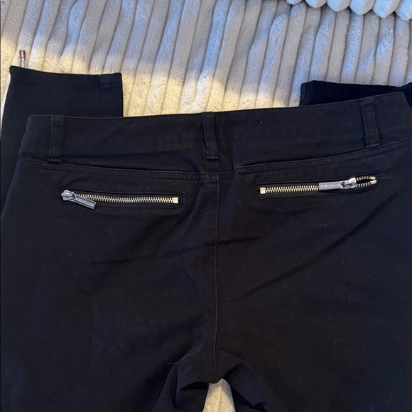 Michael Kors Midnight Black Cropped Jeans with Zipper Details - Picture 5 of 5
